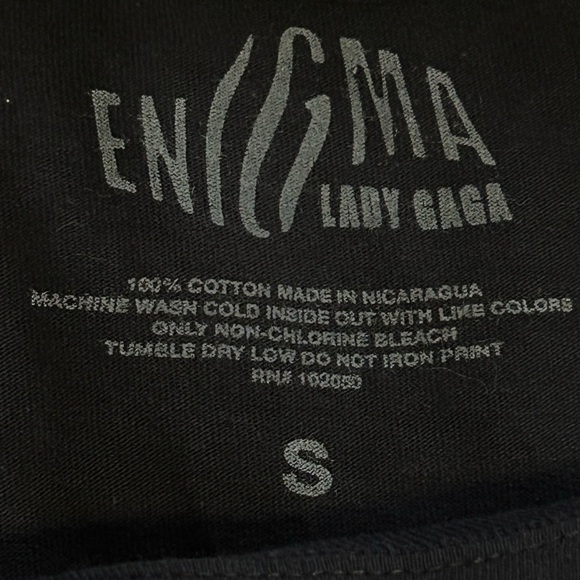 Lady Gaga Las Vegas Enigma Double Sided Crew Neck T Fan Concert Shirt Size Small - Picture 5 of 5